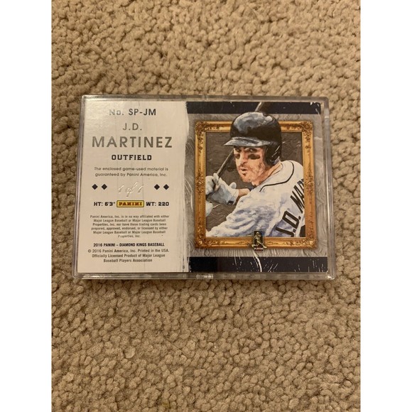 1/1 J D Martinez Studio Portraits SP-JM 2016 Panini Diamond Kings Baseball Card - Picture 2 of 2